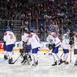COLOGNE, GERMANY - MAY 10: Italy players get set to take on the U.S. during preliminary round action at the 2017 IIHF Ice Hockey World Championship. (Photo by Andre Ringuette/HHOF-IIHF Images)

